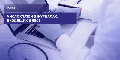 Число статей в журналах, входящих в RSCI