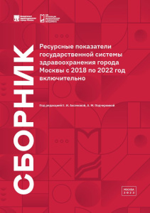 Ресурсные показатели государственной системы здравоохранения города Москвы с 2018 по 2022 год включительно