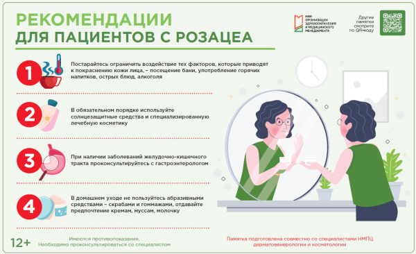 Рекомендация для пациентов с розацеа