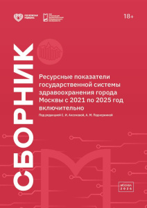 Ресурсные показатели государственной системы здравоохранения города Москвы с 2021 по 2025 год включительно